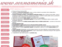 Tablet Screenshot of eoznamenia.sk